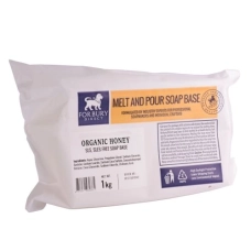 Bază de săpun Forbury Organic Honey 1 kg, semi transparent