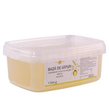 Bază de săpun transparent cu ulei de măsline, fără SLS NAH-BS-04 600g