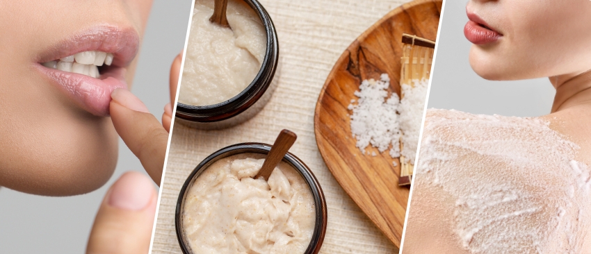 Cum sa-ti creezi un scrub pentru corp si buze din produse naturale