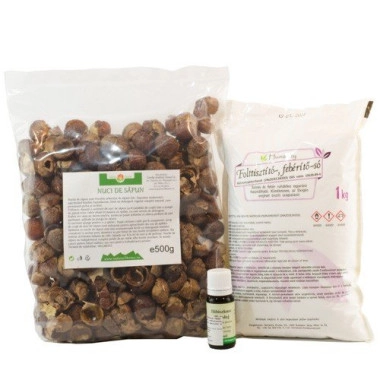 Pachet Nuci de Săpun 500g & Percarbonat de sodiu 1000g & ulei volatil 