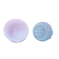 Forma de silicon - Floare si Luna - 73x38mm