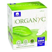 Bio Absorbante intime din bumbac organic pentru noapte,10 buc