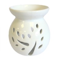 Candela aromaterapie mica clasica - Alba - Copac