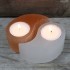 Candela din selenit - Yin Yang [3]