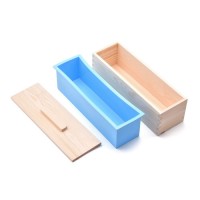 Cutie pentru prepararea sapunurilor cu forma de silicon si capac