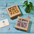 Set 16 cutii Cadou Pătrate din Carton Kraft, cu Fereastră Transparentă – 14x14x5cm  [2]