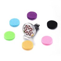 Difuzor portabil din inox pentru masina - Elegant- CADOU Ulei esential de lavanda 10ml