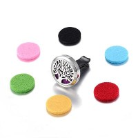 Difuzor portabil din inox pentru masina - Tree- CADOU Ulei esential de lavanda 10ml