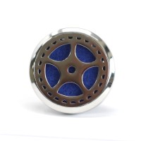 Difuzor portabil din inox pentru masina - Wheel-CADOU Ulei esential de portocale 10ml