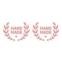 Etichete autocolante ”Handmade” 77*26 mm 10 buc/set - ModelHandmade2