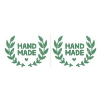 Etichete autocolante ”Handmade” 77*26 mm 10 buc/set - ModelHandmade3