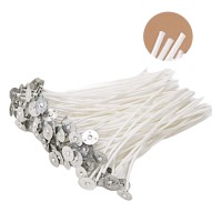 Fitil din Bumbac cu Sustinator Metalic – 9cm - Set 100buc