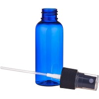 Flacon plastic 50ml, albastru, cu atomizor