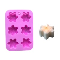 Forma de silicon fulgi de zapada  - 6 cavitati 