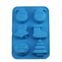 Forma de silicon Merry Christmas - 6 cavitati