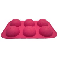 Forma de silicon - Minge de fotbal - 6 cavitati