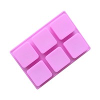 Forma silicon 6 sapunuri patrate