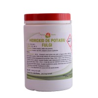 Hidroxid de potasiu 500g fulgi KOH Hidroxid de potasiu 500g fulgi KOH