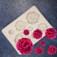 Forma de silicon – Formă de Trandafir mini, 62 x 88mm