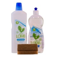 Pachet curățenie Zöldlomb: Detergent vase cu oțet + Detergent universal – Cadou burete de cocos Pachet curățenie Zöldlomb: Detergent vase cu oțet + Detergent universal – Cadou burete de cocos