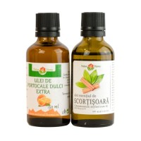 Pachet uleiuri esențiale: Portocale dulci 50ml + Scorțișoară 50ml Pachet uleiuri esențiale: Portocale dulci 50ml + Scorțișoară 50ml