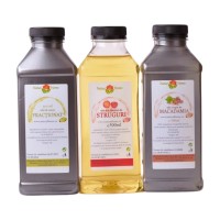 Pachet uleiuri: Cocos fractionat, Samburi de struguri, Macadamia cosmetic - 500ml
