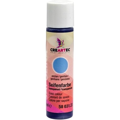 Pigment cosmetic lichid transparent, Albastru gentiana (gentian), 10ml