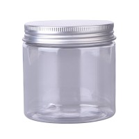 Recipient plastic transparent cu capac aluminiu - 200ml