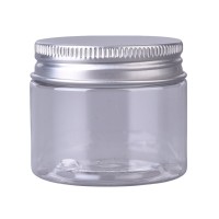Recipient plastic transparent cu capac aluminiu - 50ml