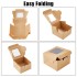 Set 18 Cutii Cadou din Carton Kraft cu Fereastră Transparentă – 10.15 x 10.15 x 6.4cm [2]