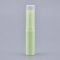 Tub Gol pentru Ruj, Gloss sau Balsam de Buze – 4 ml, Cu Capac, Verde Deschis, 8.3 x 1.5cm
