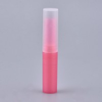 Tub gol pentru ruj, gloss sau balsam de buze – 4 ml, cu capac, roz intens, 8.3 x 1.5cm